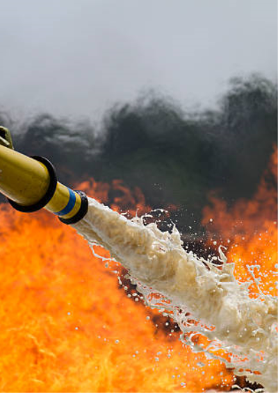 Foto af brandslukning